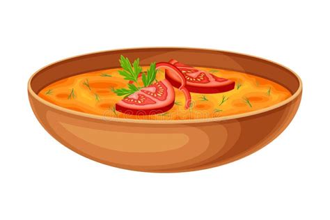 Primer Rojo Del Tomate Ilustraci N Del Vector En El Fondo Blanco