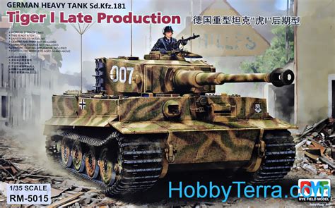 Plastic model 1/35 German heavy tank Tiger I (late production) Rye ...