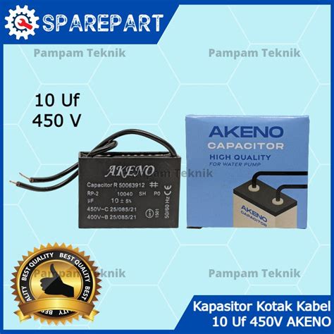 Jual Kapasitor Capacitor Uf Mikro V Akeno Kabel Kotak Kondensor