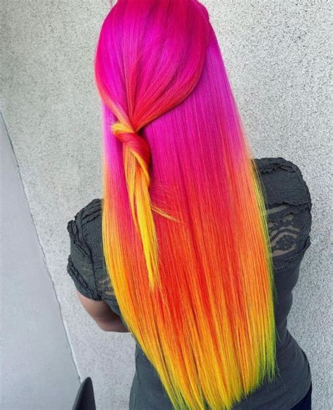 40 Crazy Hair Colour Ideas To Try In 2022 Bright Pink To Yellow Hair Hair Color Pink Yellow