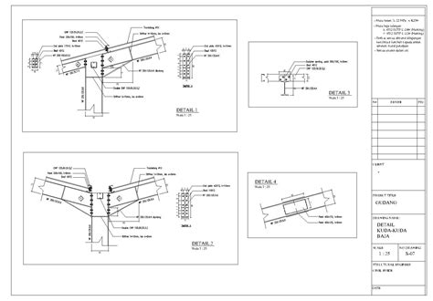 Detail Konstruksi Baja Wf Dwg Trackingmaxb