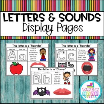 Letters & Sounds Display Pages by Natalie's Nook | TPT