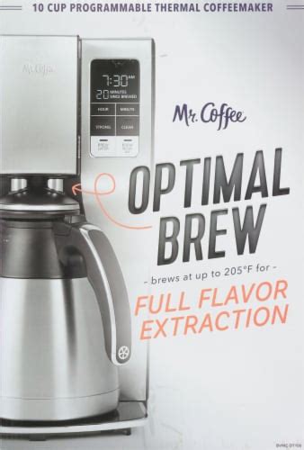 Mr Coffee Stainless Steel Thermal Programmable Coffee Maker 10 C