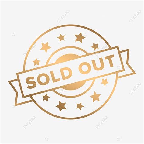 Sold Out Stamp Vector Art Png Golden Sold Out Stamp Golden Sold Out