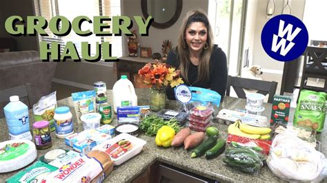 Big Ww Grocery Haul For Weight Loss Pounds Lost New Food Finds