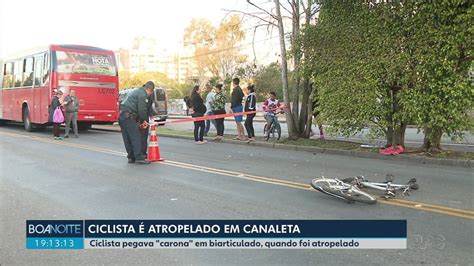 Ciclista Morre Atropelado Ao Pegar Rabeira Em Nibus De Curitiba