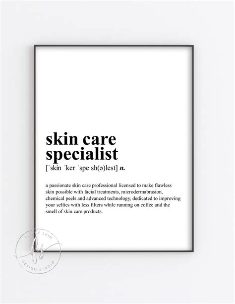 Skin Care Specialist Esthetician Decor Spa Quote Salon Quote