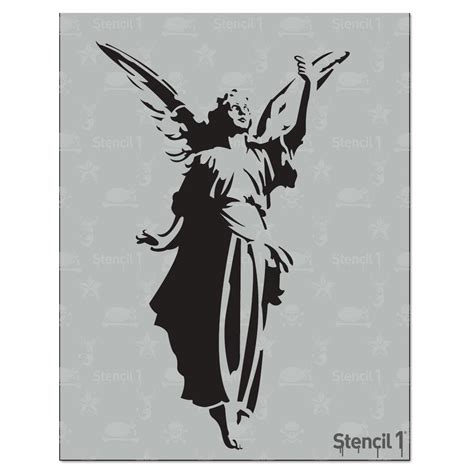 Stencil1 Angel Stencil S1_01_90 - The Home Depot