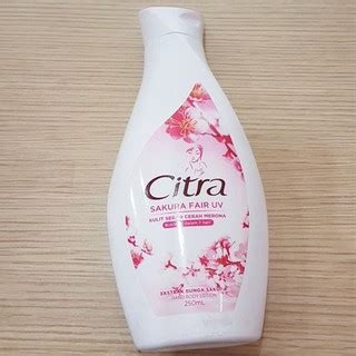 Jual Citra Hand And Body Lotion Sakura Fair Uv Ml Shopee Indonesia