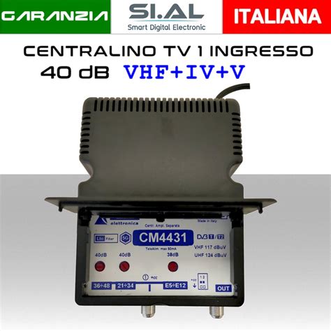 Centralino Antenna Tv Autoalimentato Ingresso Db Bande Iii Iv V