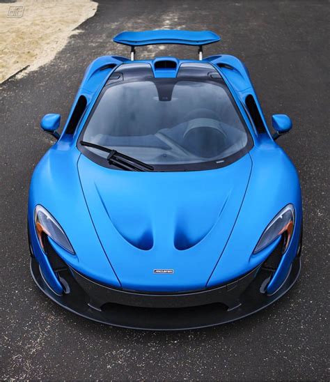 Mclaren P1 Painted In Satin Cerulean Blue W Exposed Carbon Fiber Photo