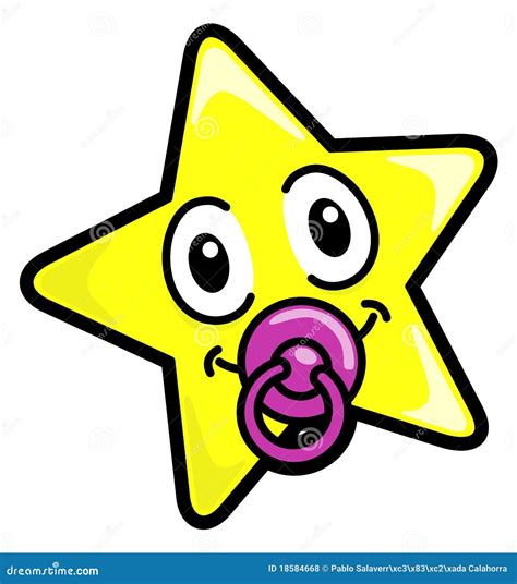 Baby star stock vector. Illustration of drawing, pink - 18584668