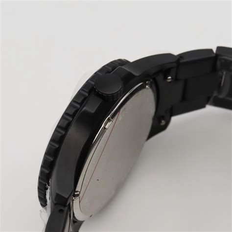 Fossil Fb Three Hand Date Black Stainless Steel Watch Property Room