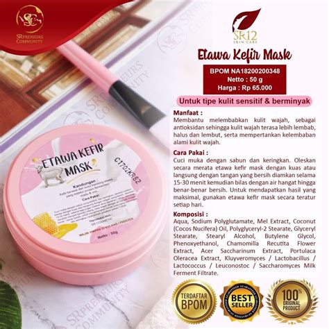 Jual Sr Etawa Kefir Mask Masker Susu Kambing Etawa Asli Untuk Kulit