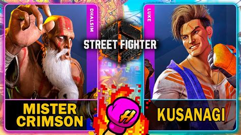 Street Fighter Mister Crimson Dhalsim Vs Kusanagi Luke