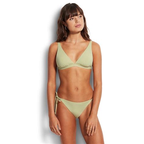 Seafolly Active Hipster Tie Side Bikini Bottoms In Pear