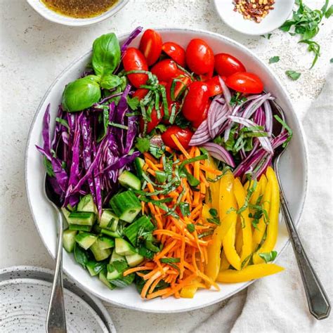 Rainbow Salad - Plant-Based on a Budget