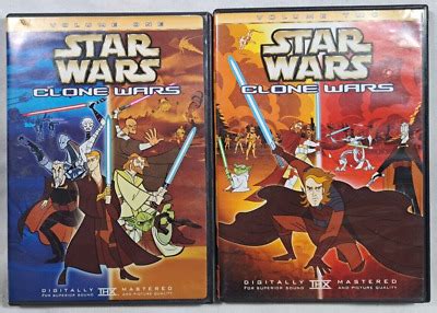 Star Wars Clone Wars Volume 1 2 DVD 2 Discs Genndy Tartakovsky