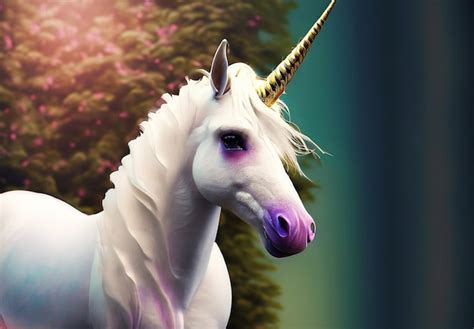 Premium AI Image | unicorn in the habitat