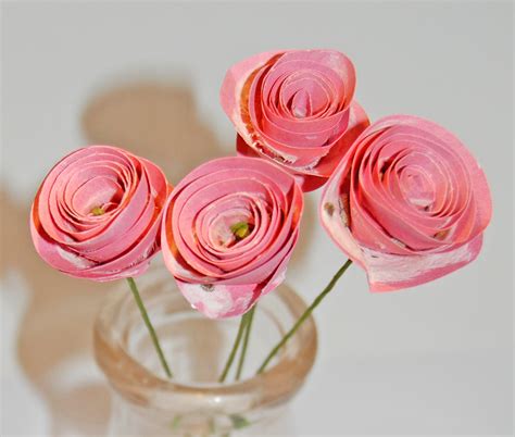 a craft a day: seed paper roses tutorial