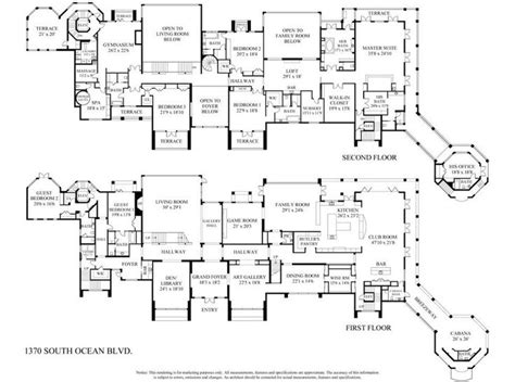 Modern Mega Mansion Floor Plans - floorplans.click