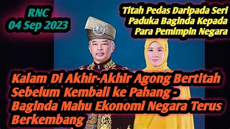 Agong Titah Semua Pihak Tumpu Usaha Pembaharuan Struktur Ekonomi