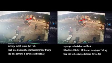 Terekam Cctv Gelagat Terakhir Sopir Dan Kernet Truk Kecelakaan Ka