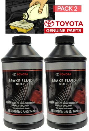 Pack Oem Genuine Toyota Dot Brake Fluid Fl Oz Bf Ebay