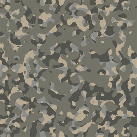 Army Camouflage Vector Seamless Pattern Texture Military Camouflage