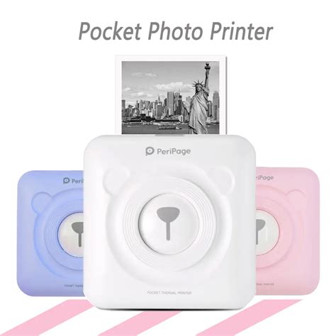 Pocket Photo Printer Mini Mobile phone Photo Printer Portable Printer ...