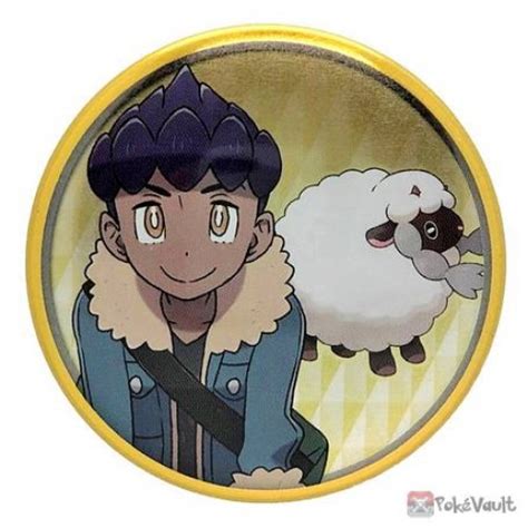 Pokemon Center 2020 Hop Wooloo Galar Button Collection Metal Button