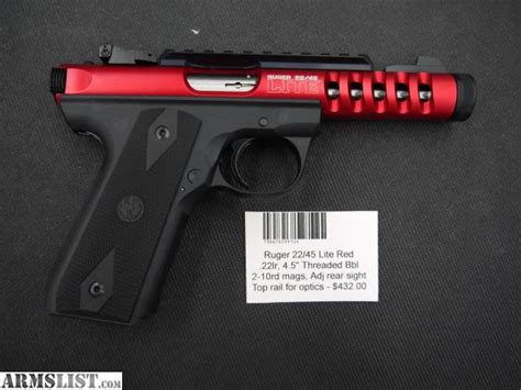 Armslist For Sale Ruger 2245 Lite Red