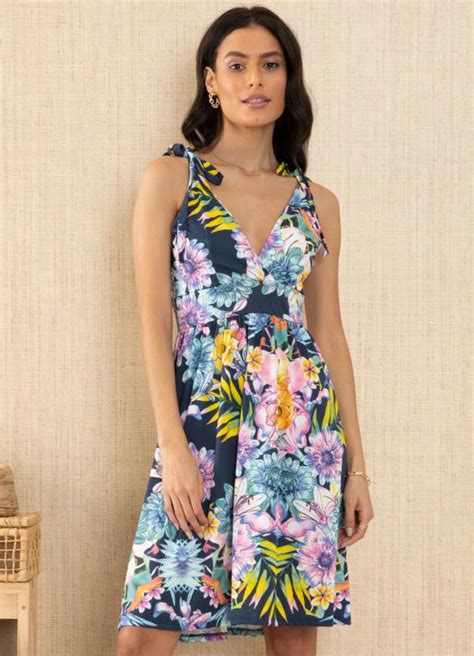 Vestido Floral Al As Para Amarrar Quintess