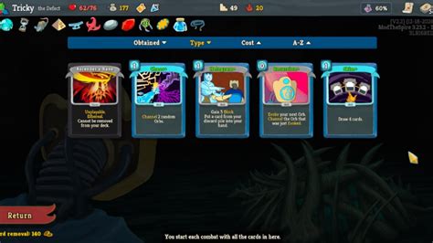 Card Infinite Chaos Deck Ascension Defect Win Slay The Spire