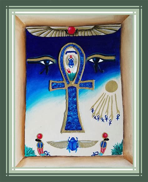 Painting - Ankh (Framed) by NecrolyteSol on DeviantArt