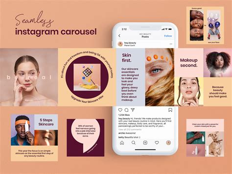 Beauty Seamless Instagram Carousel By Natalie Sinkevich On Dribbble