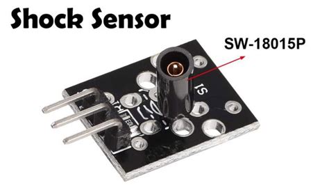 Shock Sensor Arduino Circuit & Code, KY-002 Shock Sensor