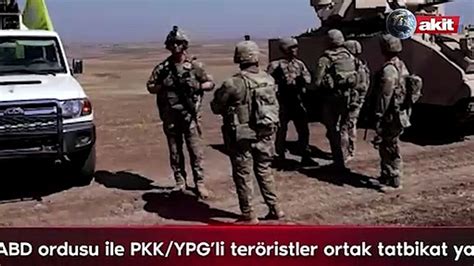 Abd Ordusu Ile Pkk Ypg Li Ter Ristler Ortak Tatbikat Yapt