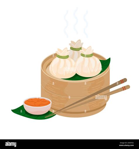 Xiaolongbao dumplings Stock Vector Images - Alamy