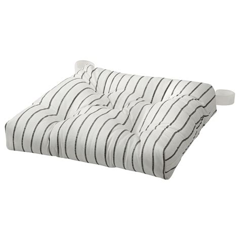 Malinda Chair Pad Stripe Gray 16 14x15x3 Ikea