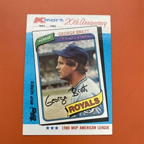 George Brett Kmart 1962 1982 20th Anniversary Baseball Royals 1980