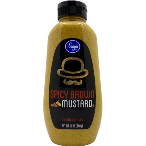 Kroger Spicy Brown Mustard 12 Oz King Soopers