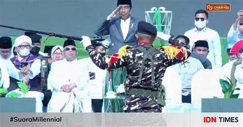 Canda Jokowi Di Satu Abad NU Banser Sekarang Suka Queen