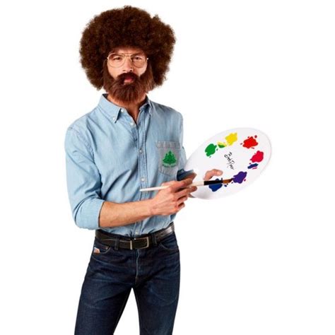 Bob Ross Bob Ross Adult Costume Top, Standard : Target