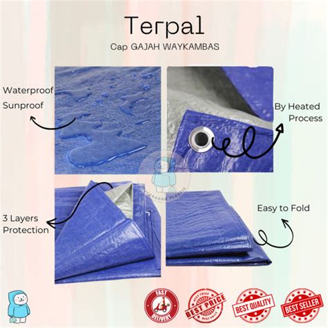 Jual Terpal Plastik A Import Cap Gajah Waykambas X Meter Kota