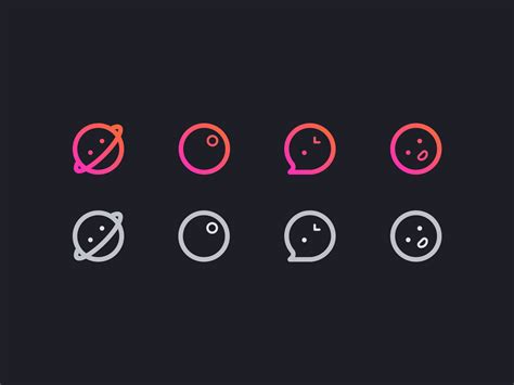 DARK MODE ICONS by Grey for innn on Dribbble