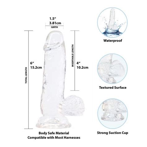 Crystal Addiction 6 Inch Clear Dildo Lauvette