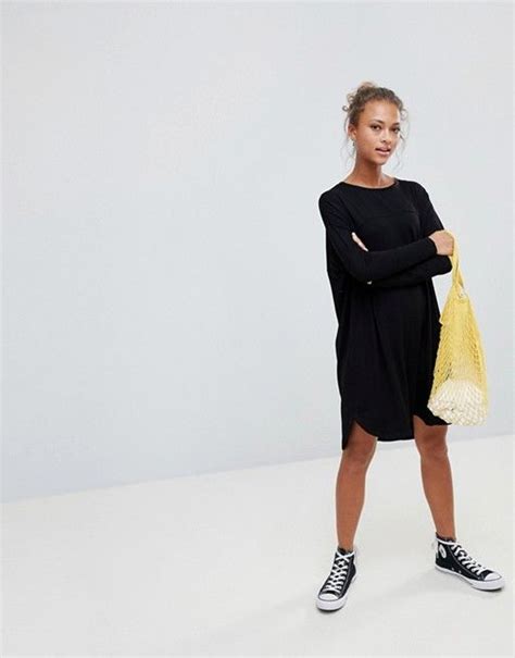 Asos Asos Oversize T Shirt Dress With Seam Detail Oversized T Shirt