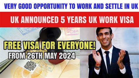 Uk Work Permit Visa 2024 Uk Announced 5 Year Free Work Visa For