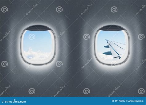 Airplane or Jet Interior, Flight or Traveling Concept Stock Image ...